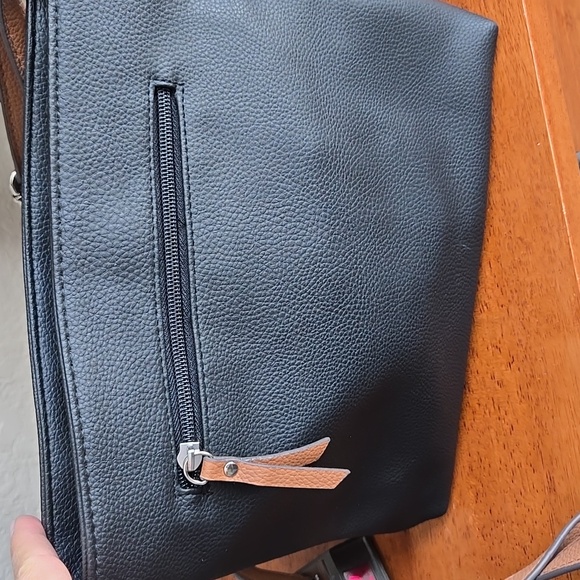 Rosetti Crossbody Adjustable Strap Black with Camel trim - Picture 7 of 8